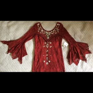 Free People Shell Game Shift Mini Dress